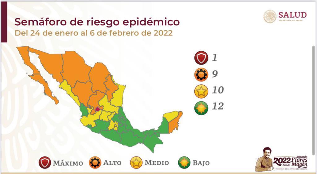 La próxima semana el semáforo epidemiológico de México cambia de colores